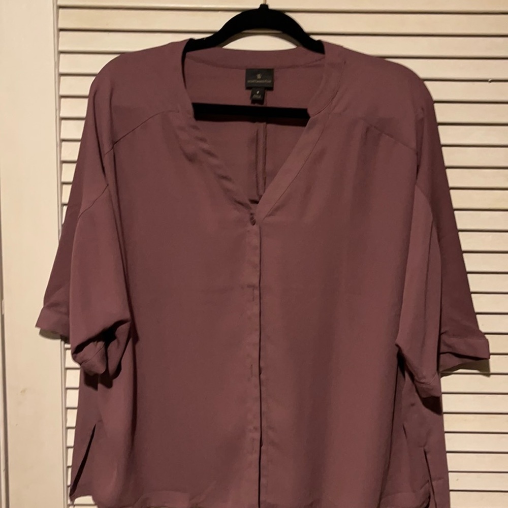 Mauve- Womens Blouse- Size Small fits larger